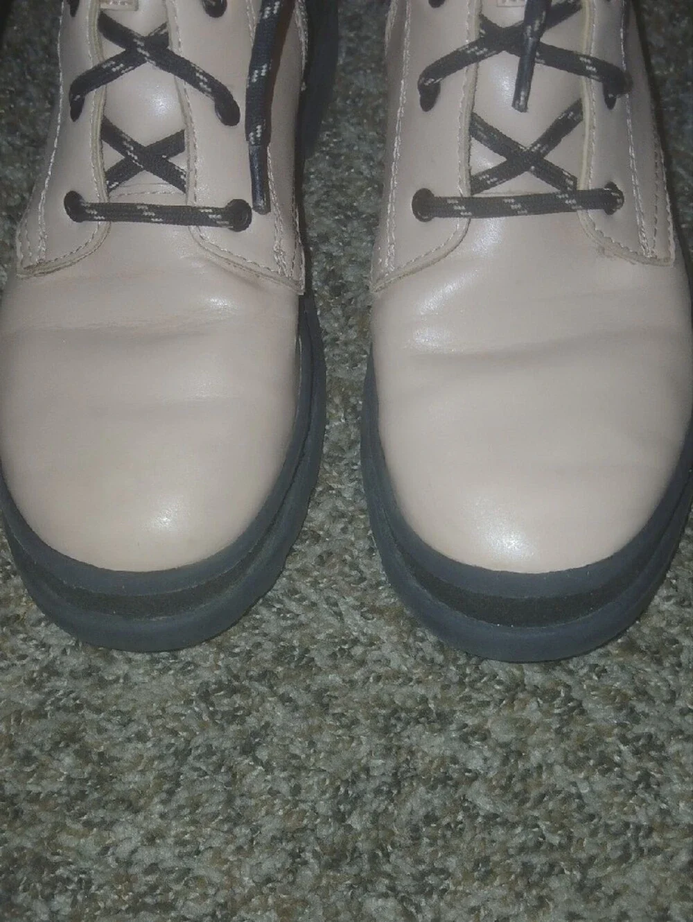 Kids Wonder Nation Pink Black Lug Sole Combat Boots Sude Zip Sz: 5